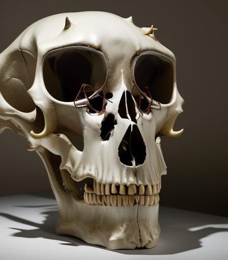 Haunted House Goat Skull: Stop-Motion Occult Art