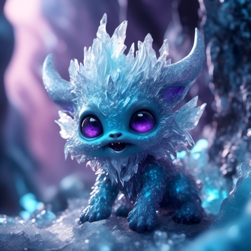 <lora:Realism clash:1.0> <lora:3d Chibi Imagination:1.0> The ice demon watches with glee