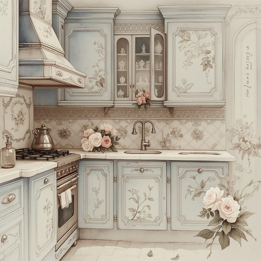 Cozy Floral Kitchen.