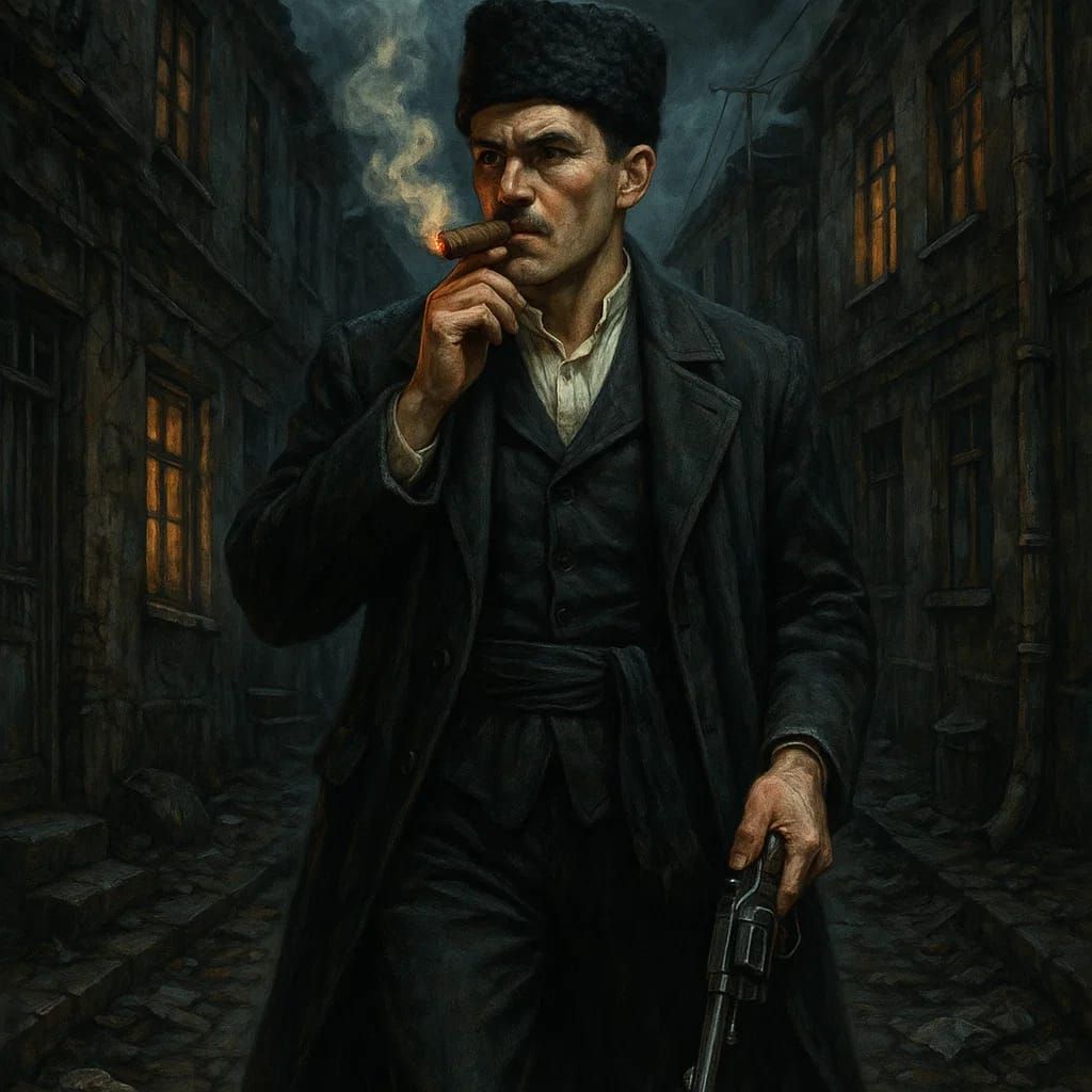 סובייטי מעשן סיגר