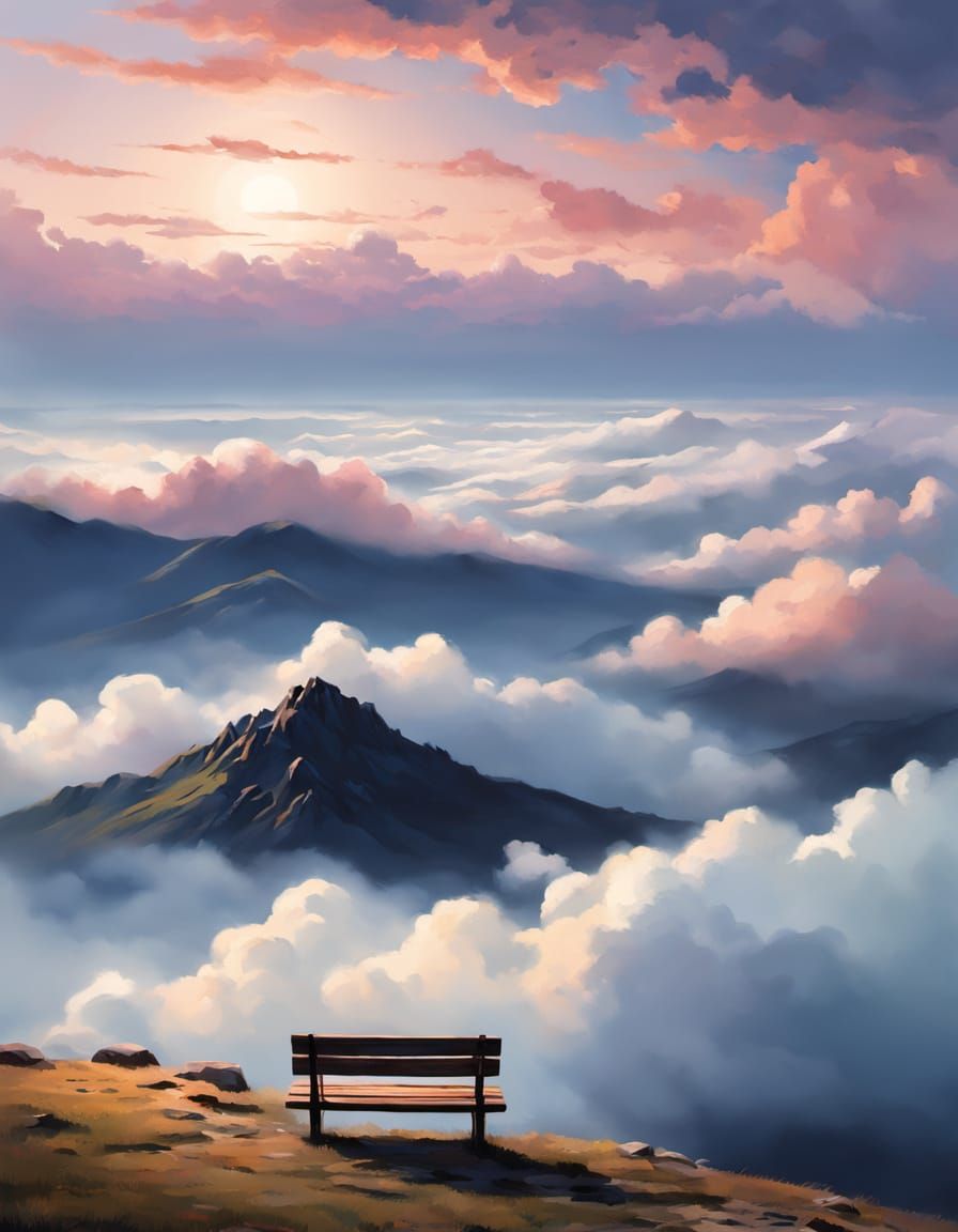 Serenity and meditation bench