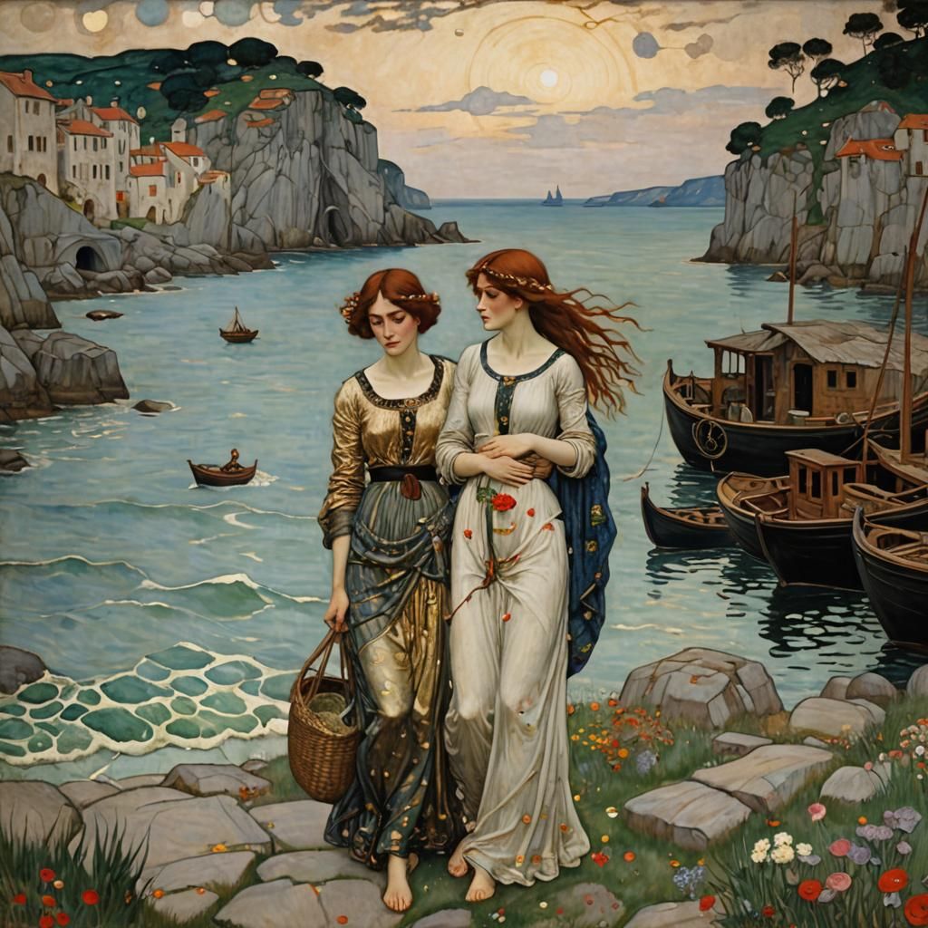 "Come along dear, this fish isn't cooking itself", by Gustav...