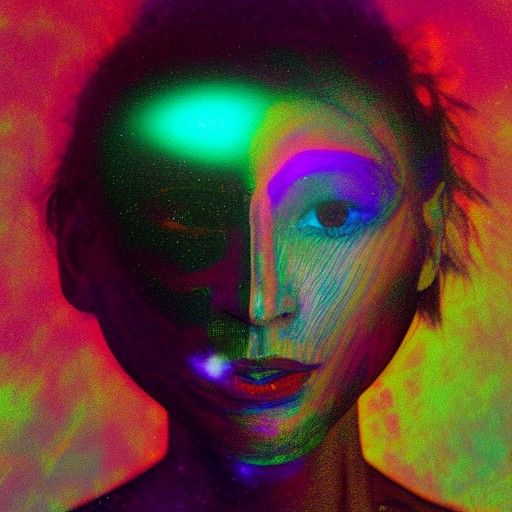 A face in the dark