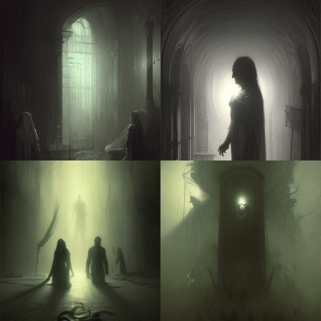 scary shadows in the dark - AI Generated Artwork - NightCafe Creator