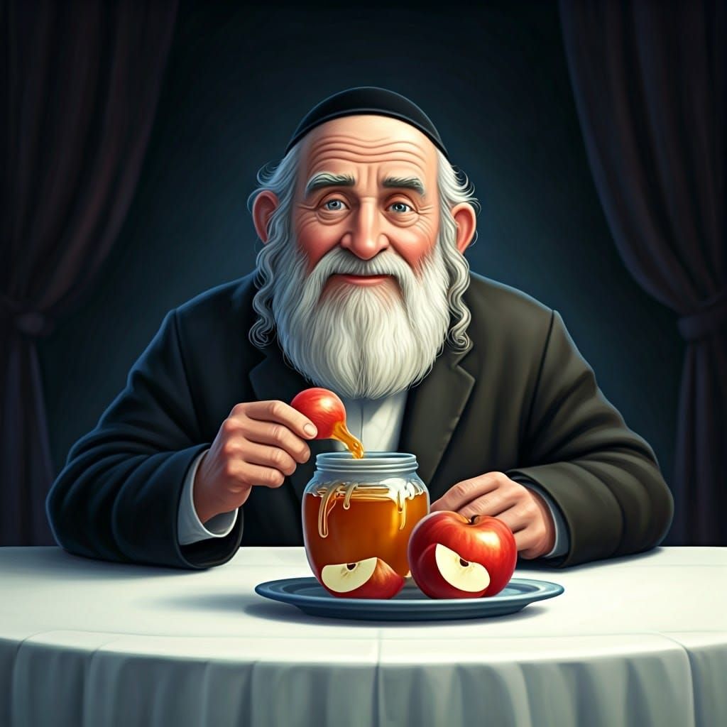 Apple in honey