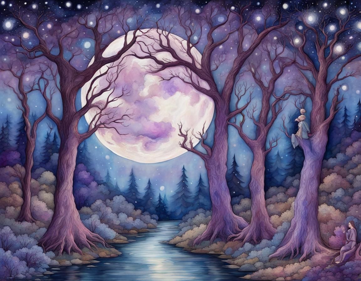 purple forest  by @vegenia