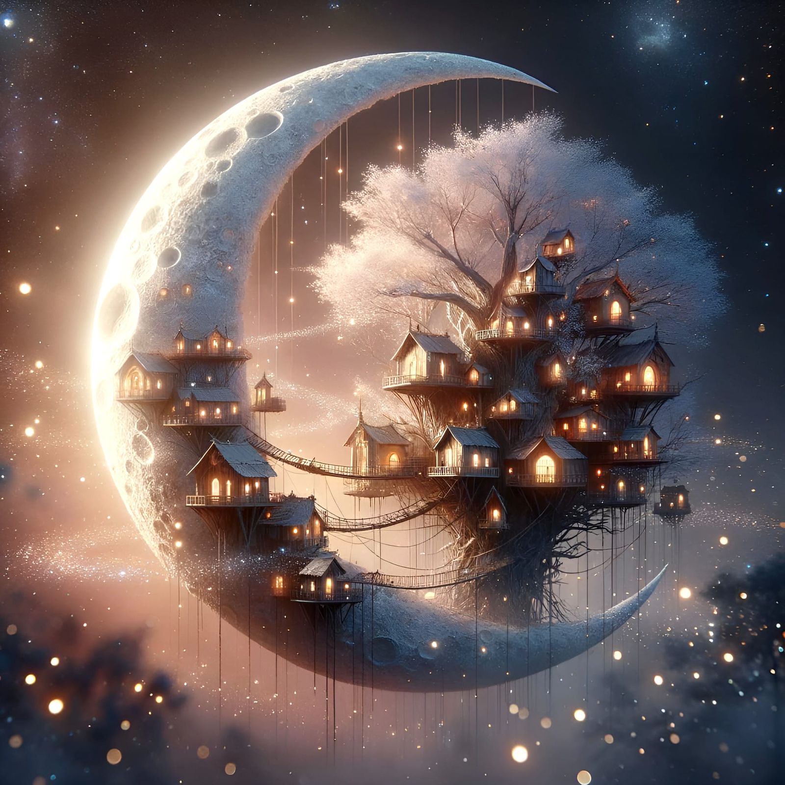 Moonnest Village  by @Kolibri