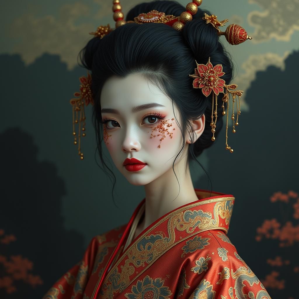 female yokai  by @PandaX