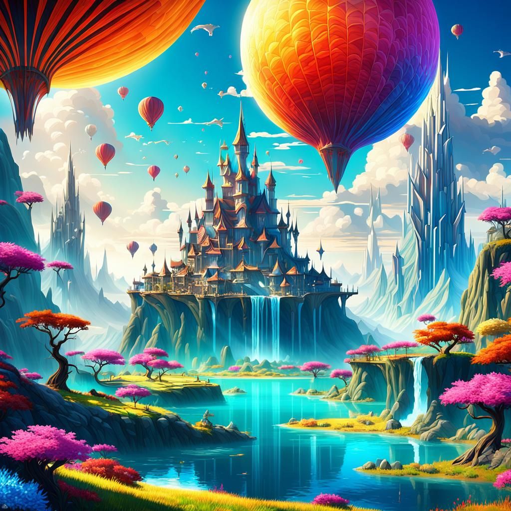 Epic over the top fantasy design of the the most beautiful f...