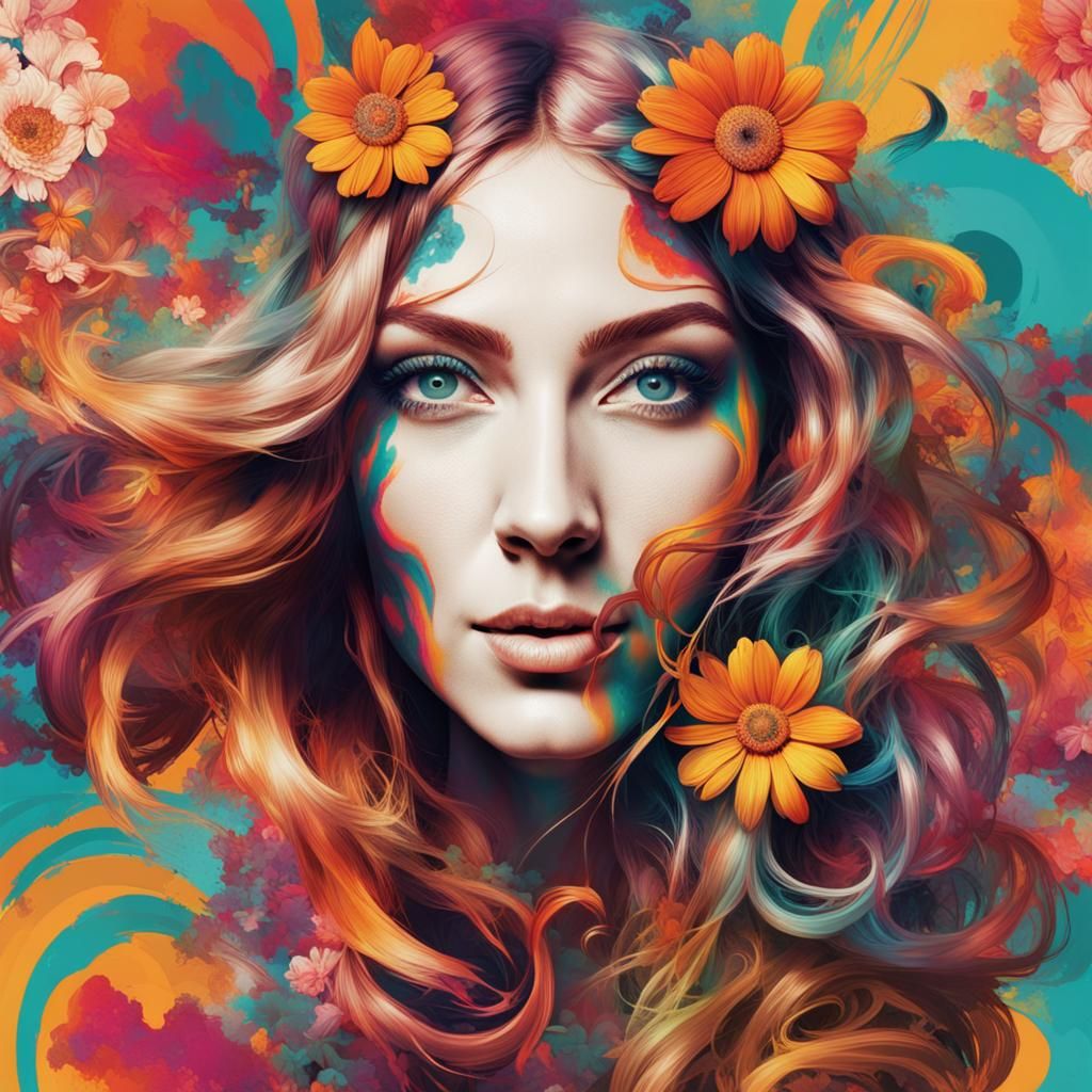 flower girl - AI Generated Artwork - NightCafe Creator