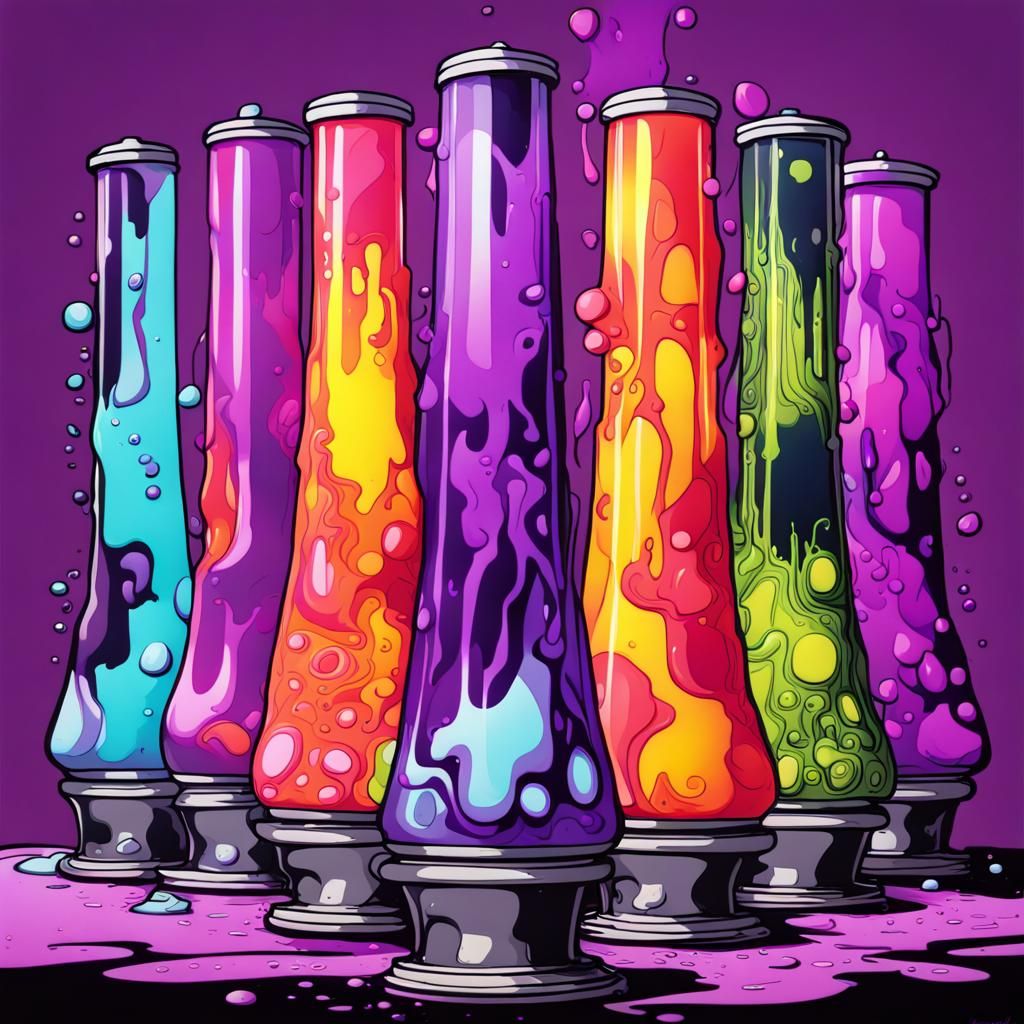 1970s lava lamp, purple lave, trippy, psychedelic, retro AI Generated Artwork NightCafe Creator