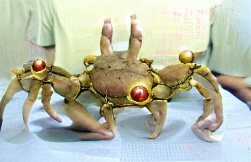 A humanoid crab