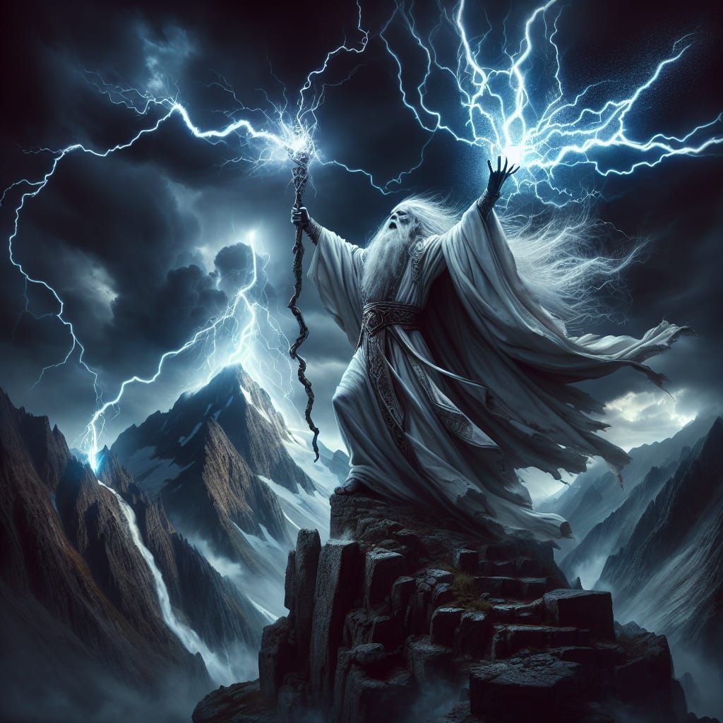 Wizard Wielding Lighting  by @ZenAmoreNC