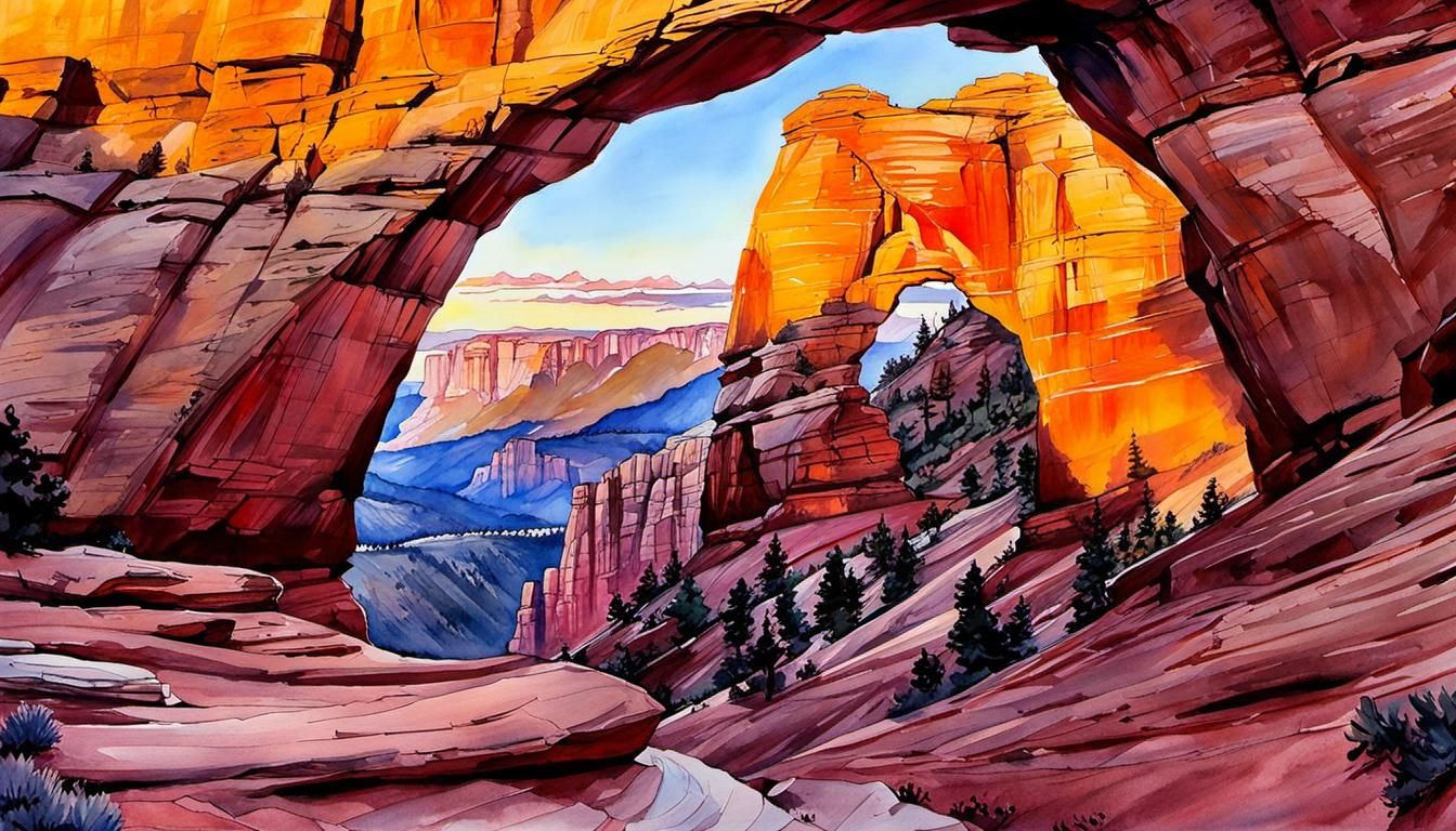  Desert Canyon Arches   by @Chief_Runs-with-scissors