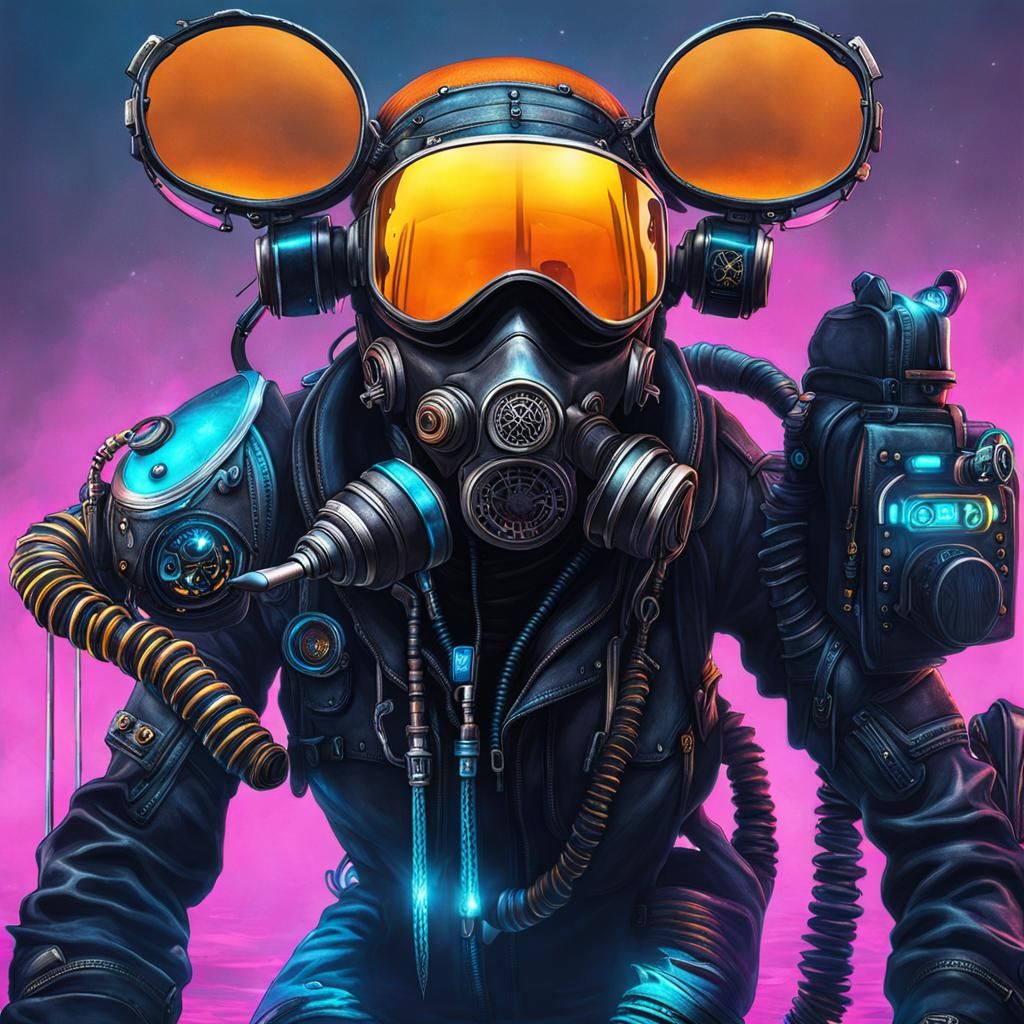 🤿🫧🦪 Waterpunk, Divingpunk, Cyberpunk - Ai Generated Artwork - Nightcafe 