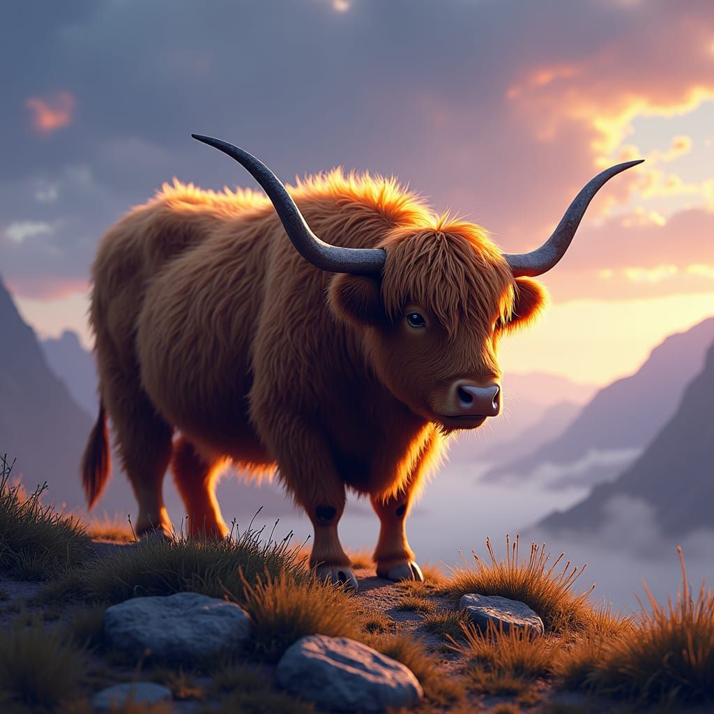 Beautiful Highland Cow