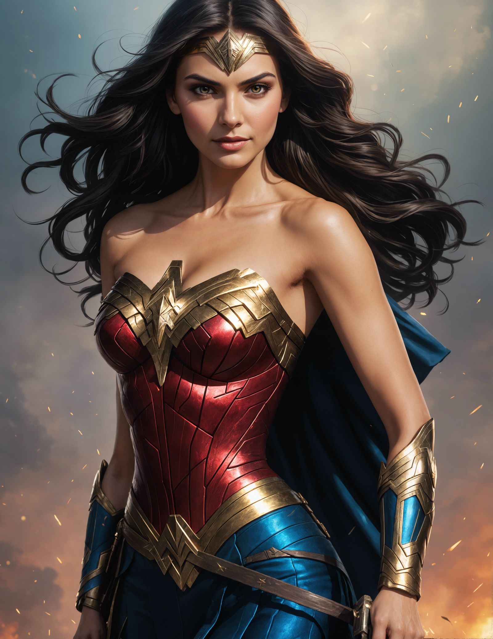 Victoria Justice as Wonder Woman (Creative Upscale version)