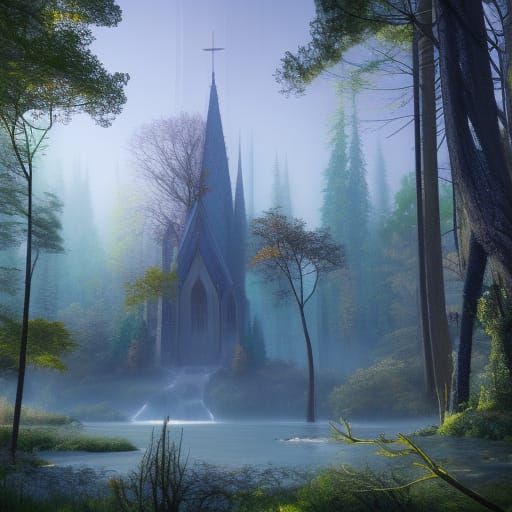 Church in a forest