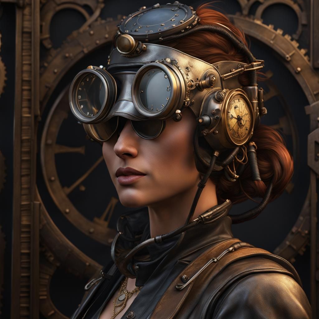 Steampunk Lady - AI Generated Artwork - NightCafe Creator