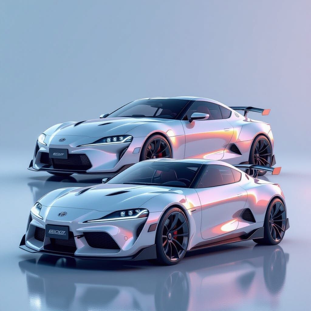A new concept car of a Toyota celica gt-4 awd 1990, but designed in 2040 to celebrate the 50th birtdhay of this particular iconic version of...