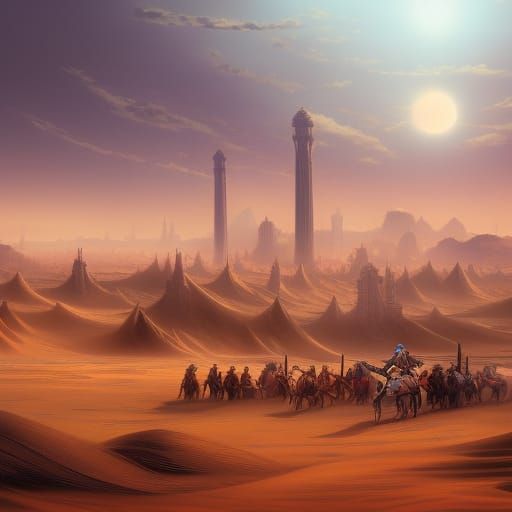 A beautiful city of Dark Sun Worlds of Athas on a plentiful ...