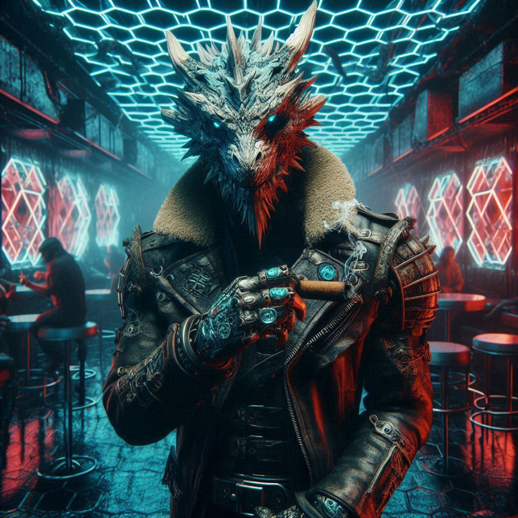 Cyberpunk Dragon