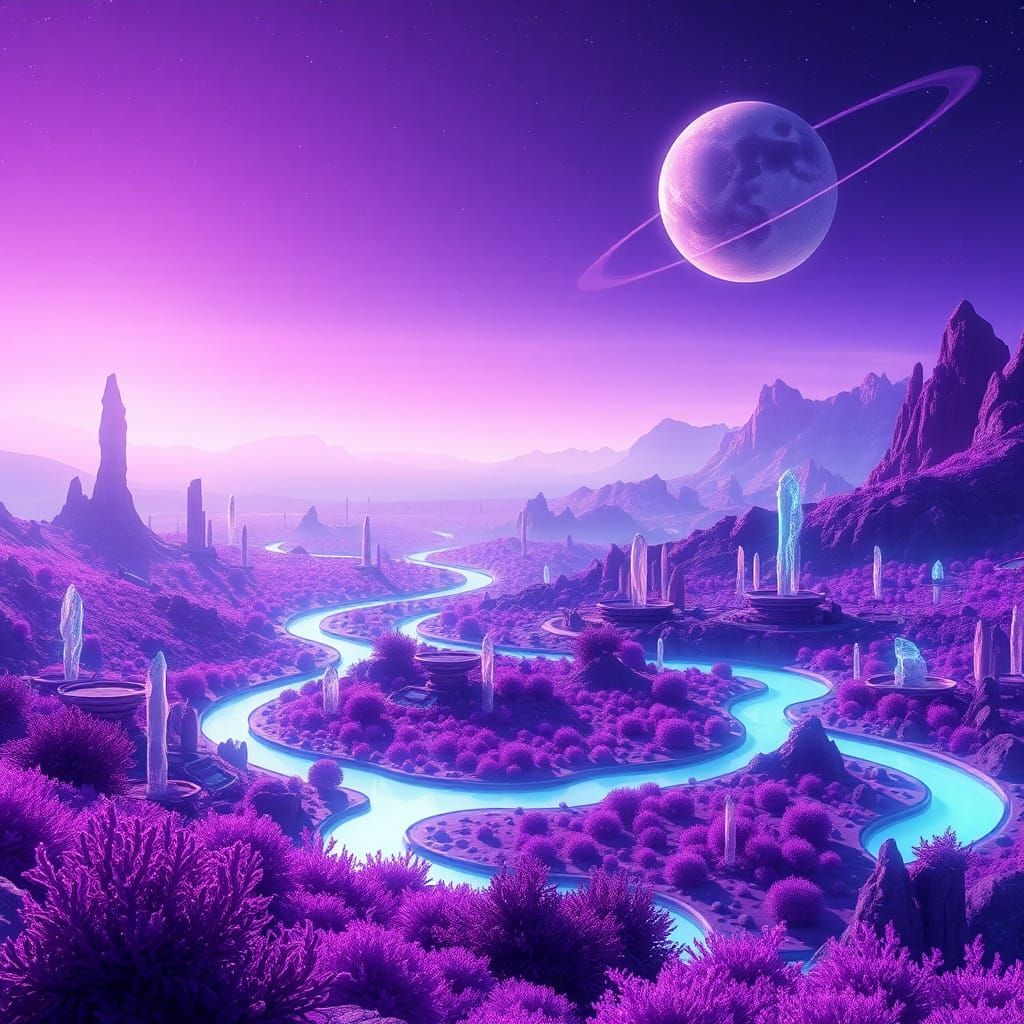Purple world  by @Aih Ash