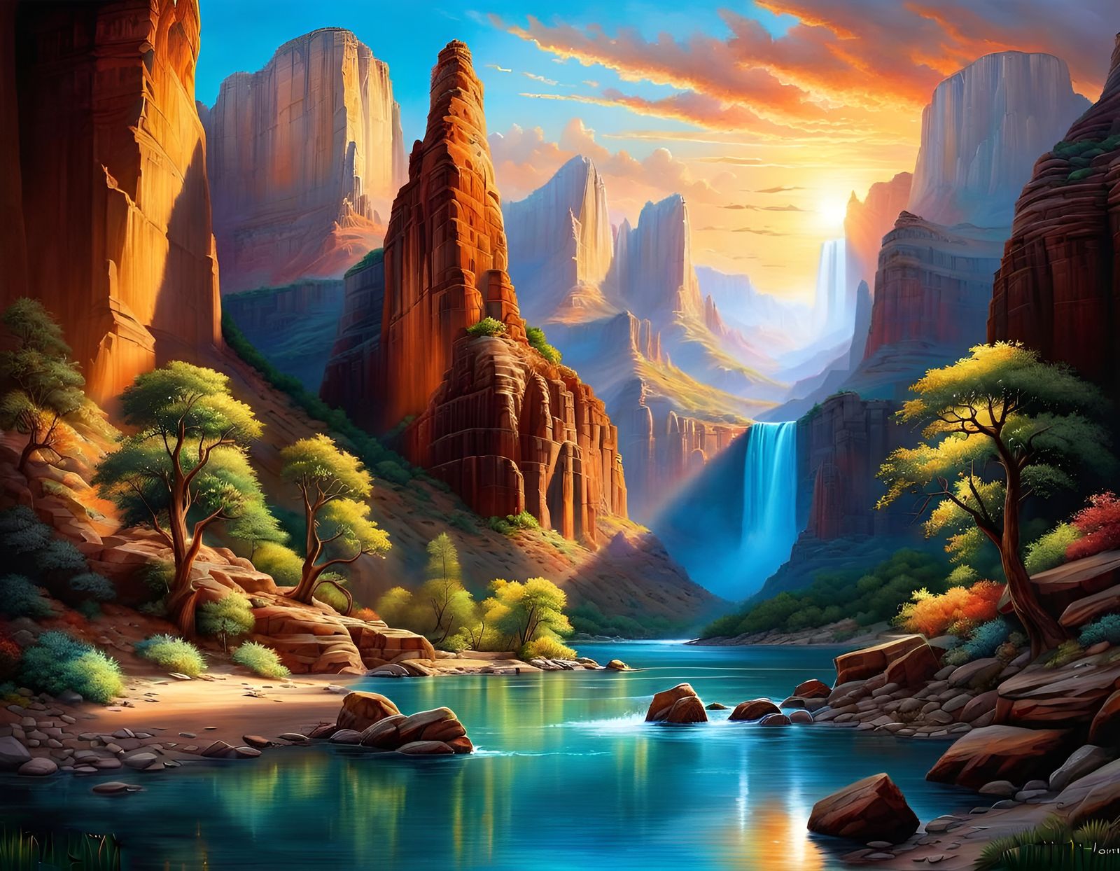 Canyon at Sunset  by @Sharonjoy