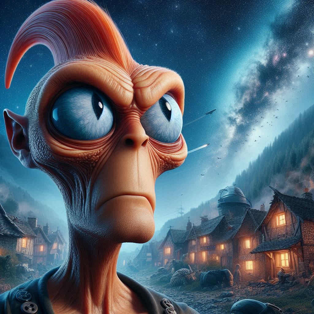 Classified Alien portrait ☣️ Sharkalien