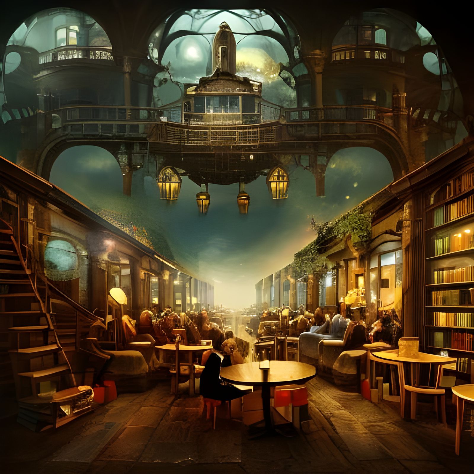 Nightcafe Studio, Where Wonders Never Cease  by @DrFizzHead