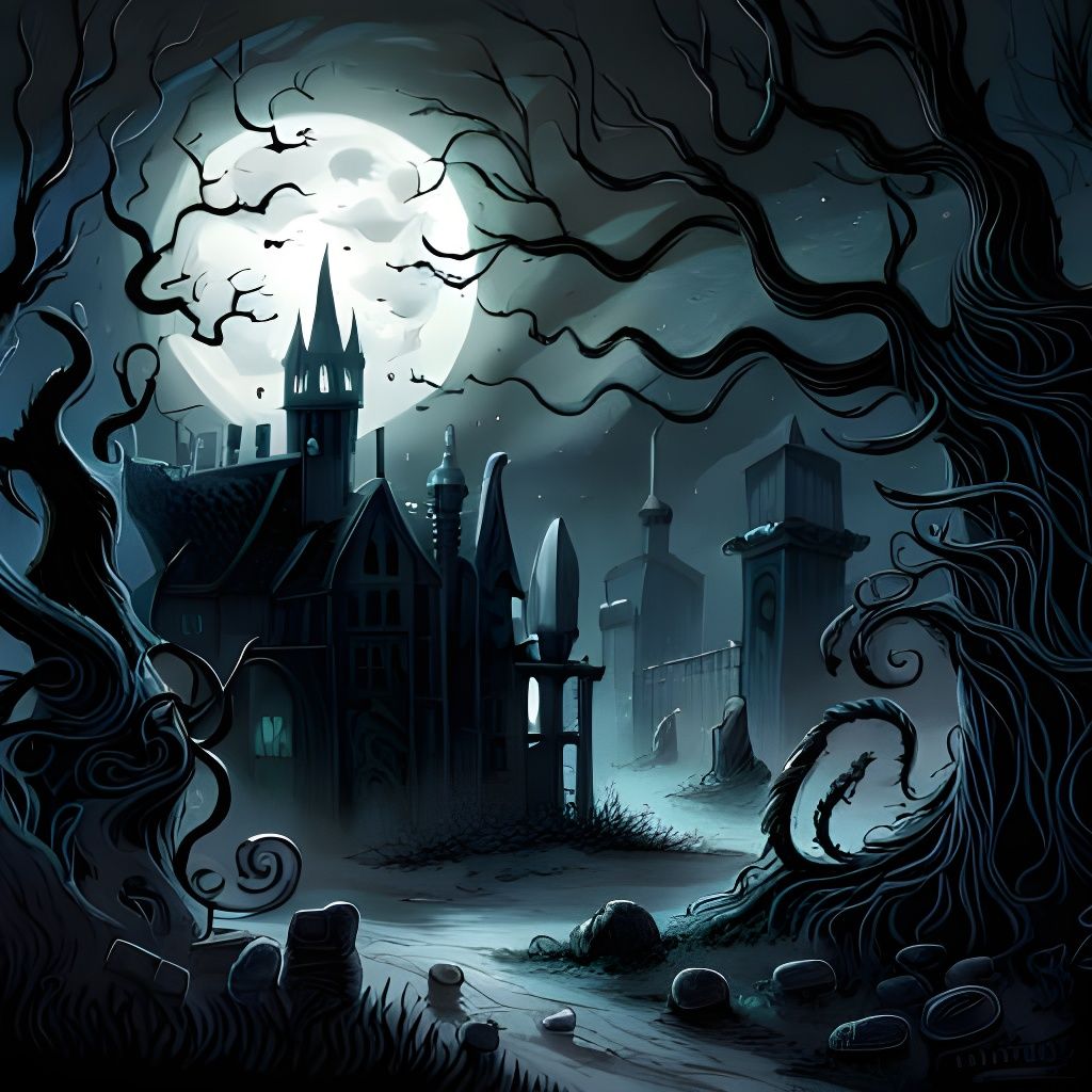 Haunted graveyard  by @Riyan Khan