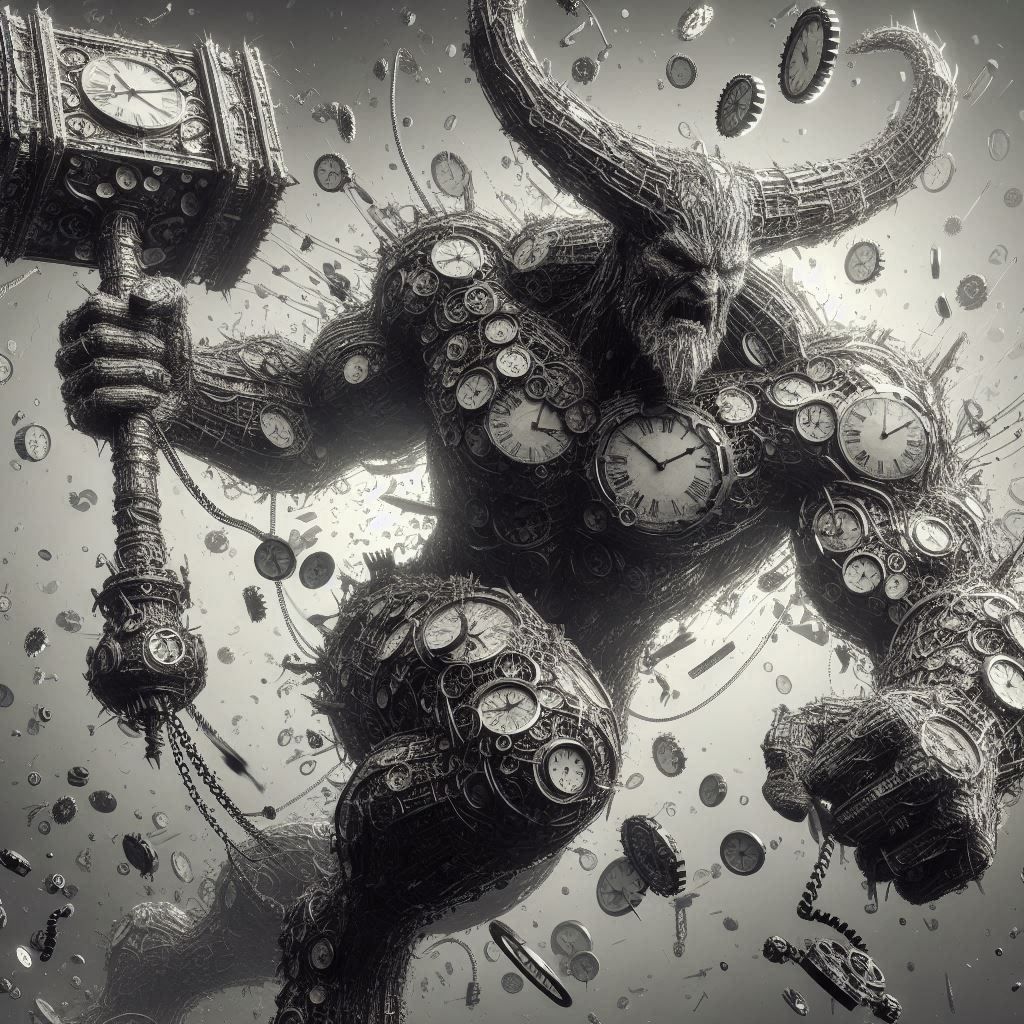 Demon made of countless clocks (Uploaded)