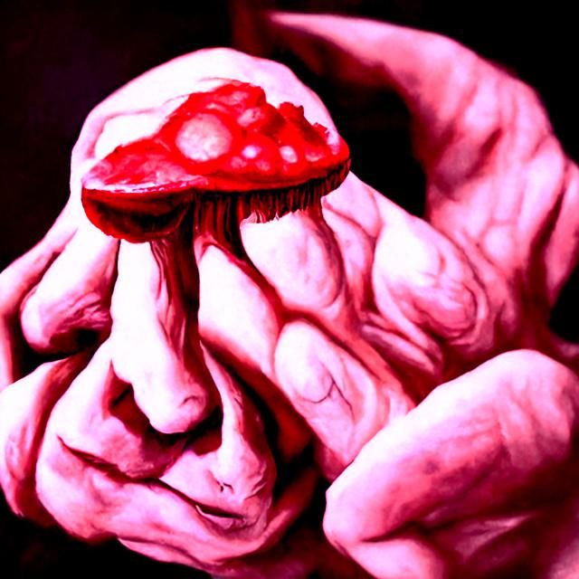 mushroom detailed realistic David Cronenberg