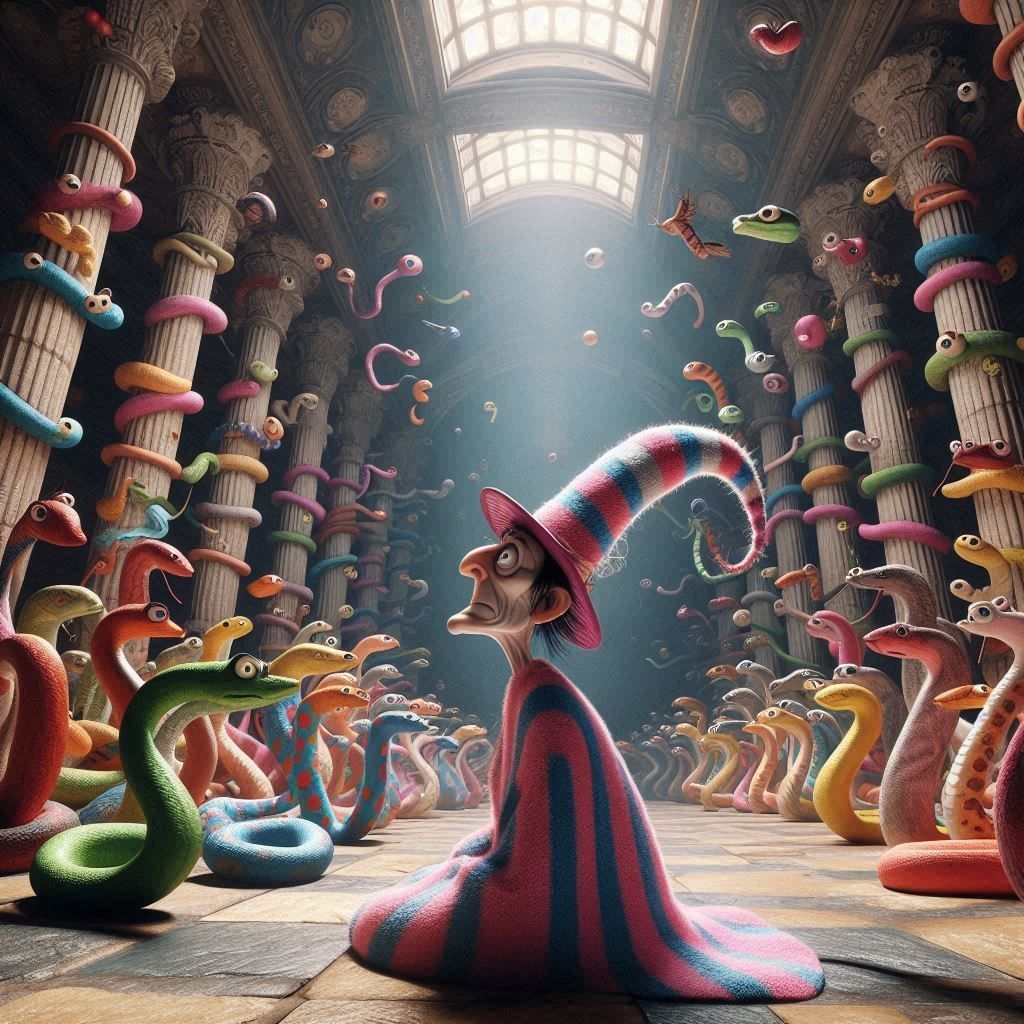 Bob, the high priest of the temple of snakes