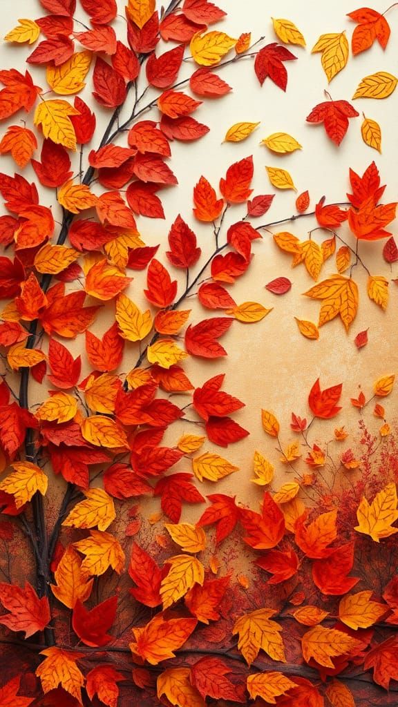 Fall Paper Collage Art