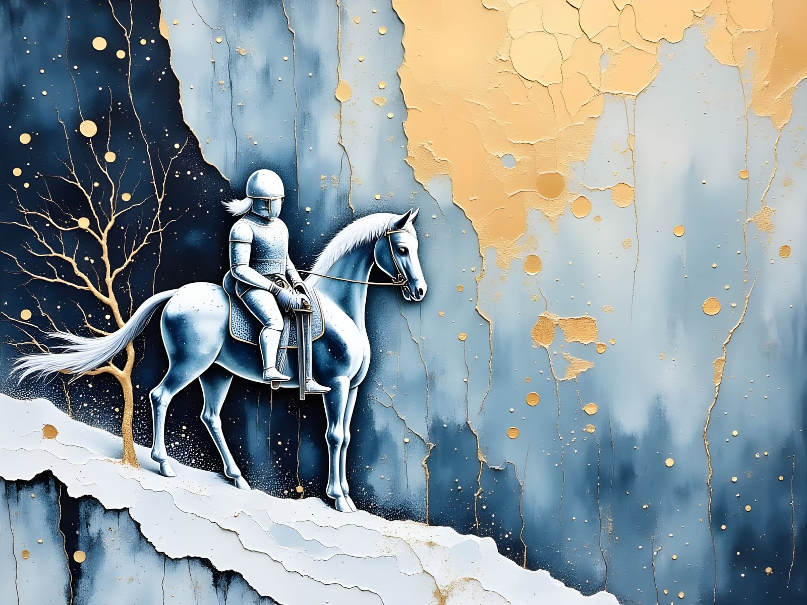 Knight in frozen armor