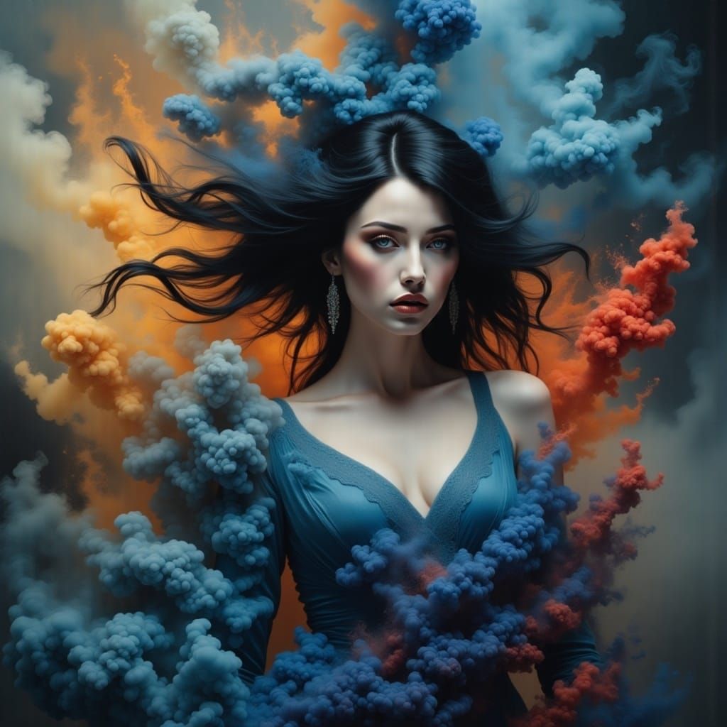 <lora:ColorSmokeFlux:1.0> 