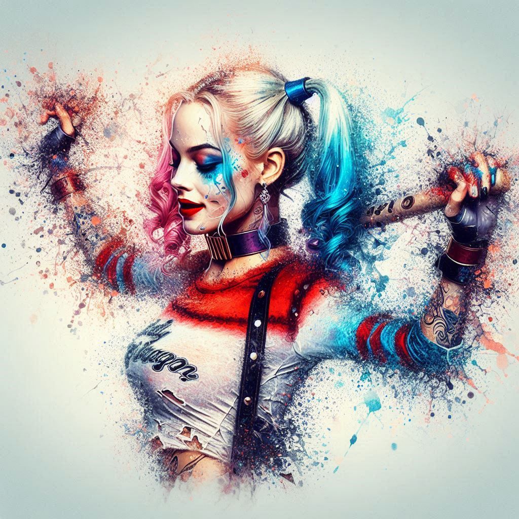 double exposure beautiful fantasy DALL-E 3 portrait landscap...