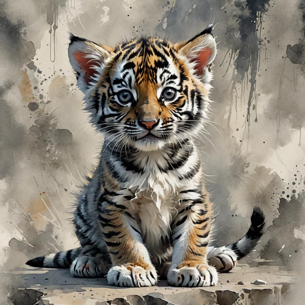 Bengal Tiger Cub  by @Drlingus