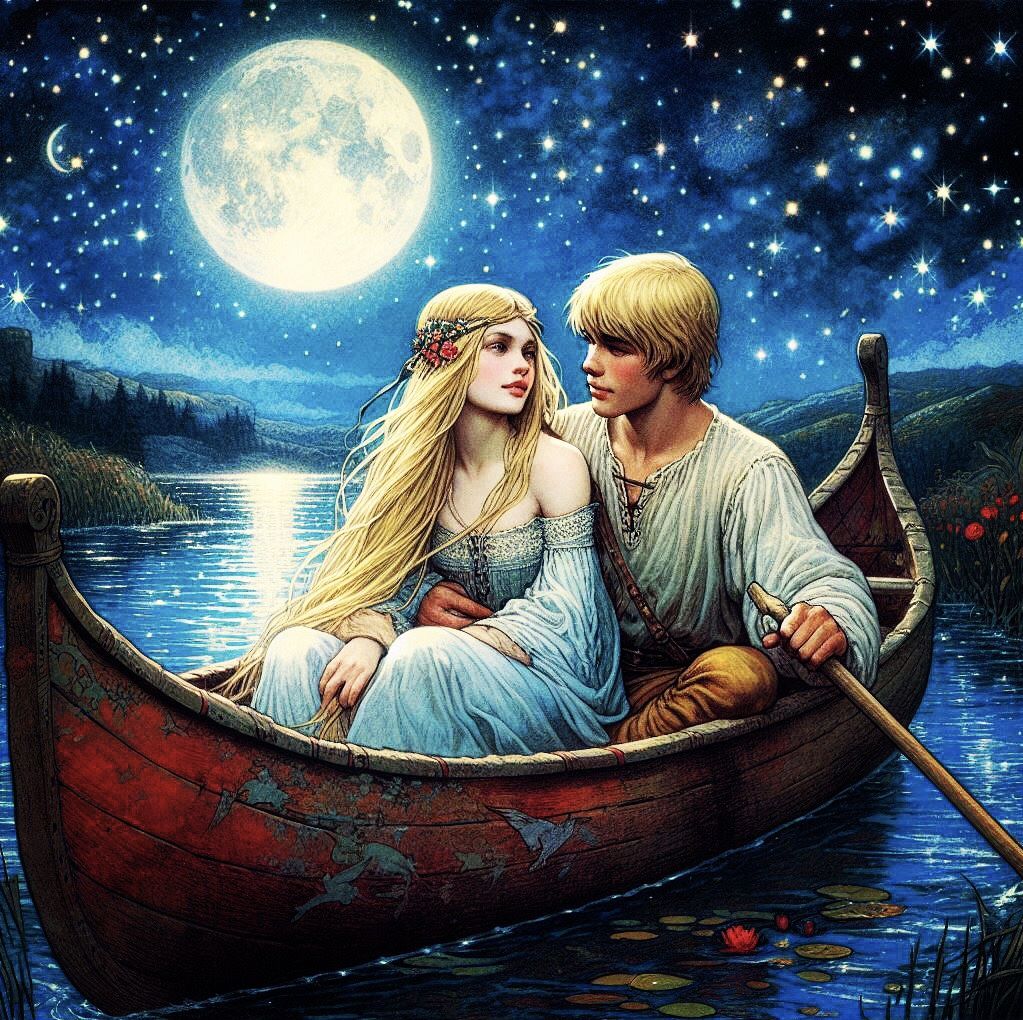 Love on Still Waters: Drifting Across a Midnight Sky