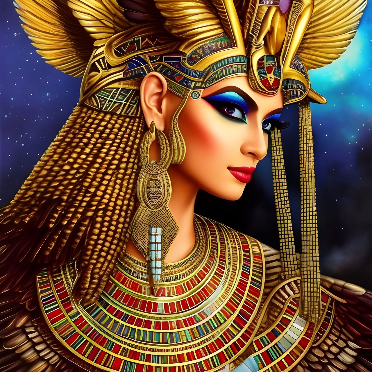 Egyptian Goddess - AI Generated Artwork - NightCafe Creator