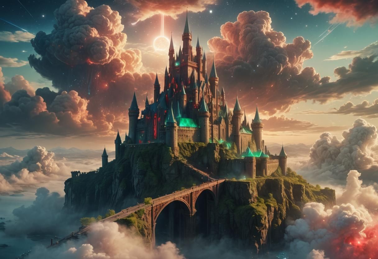 sci-fi castle - AI Generated Artwork - NightCafe Creator