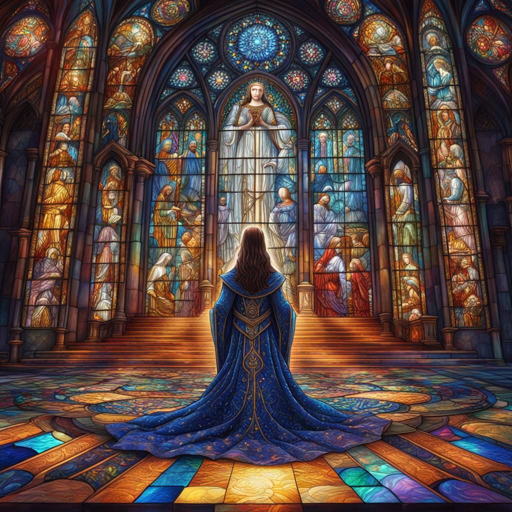 Kneeling At The Altar