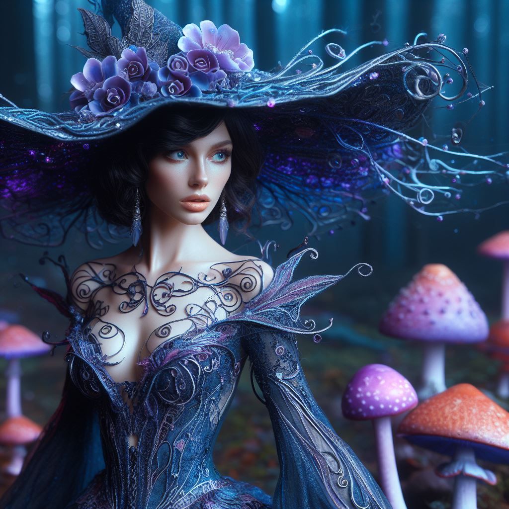 Filligree Mushroom Witch
