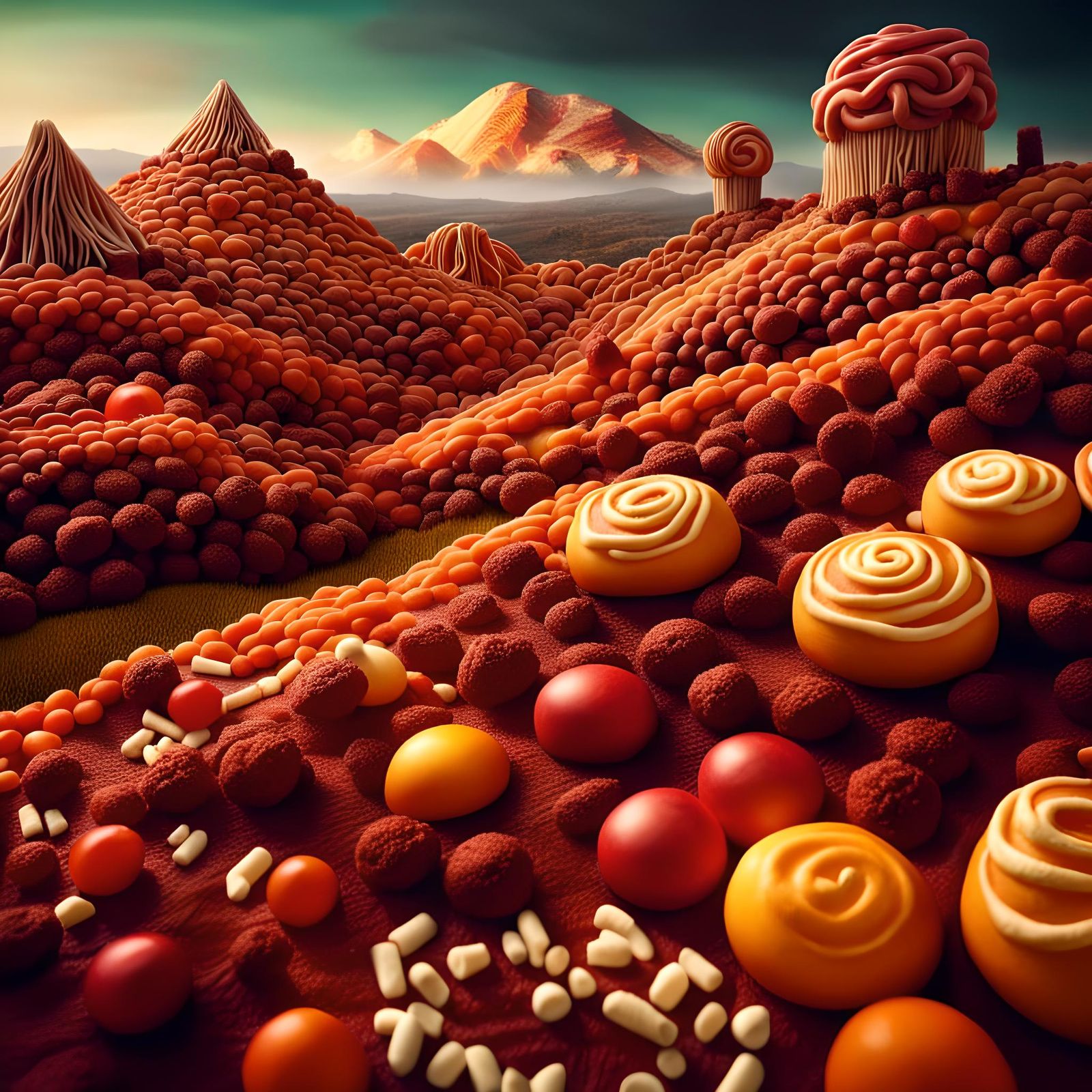 Foodscape - AI Generated Artwork - NightCafe Creator