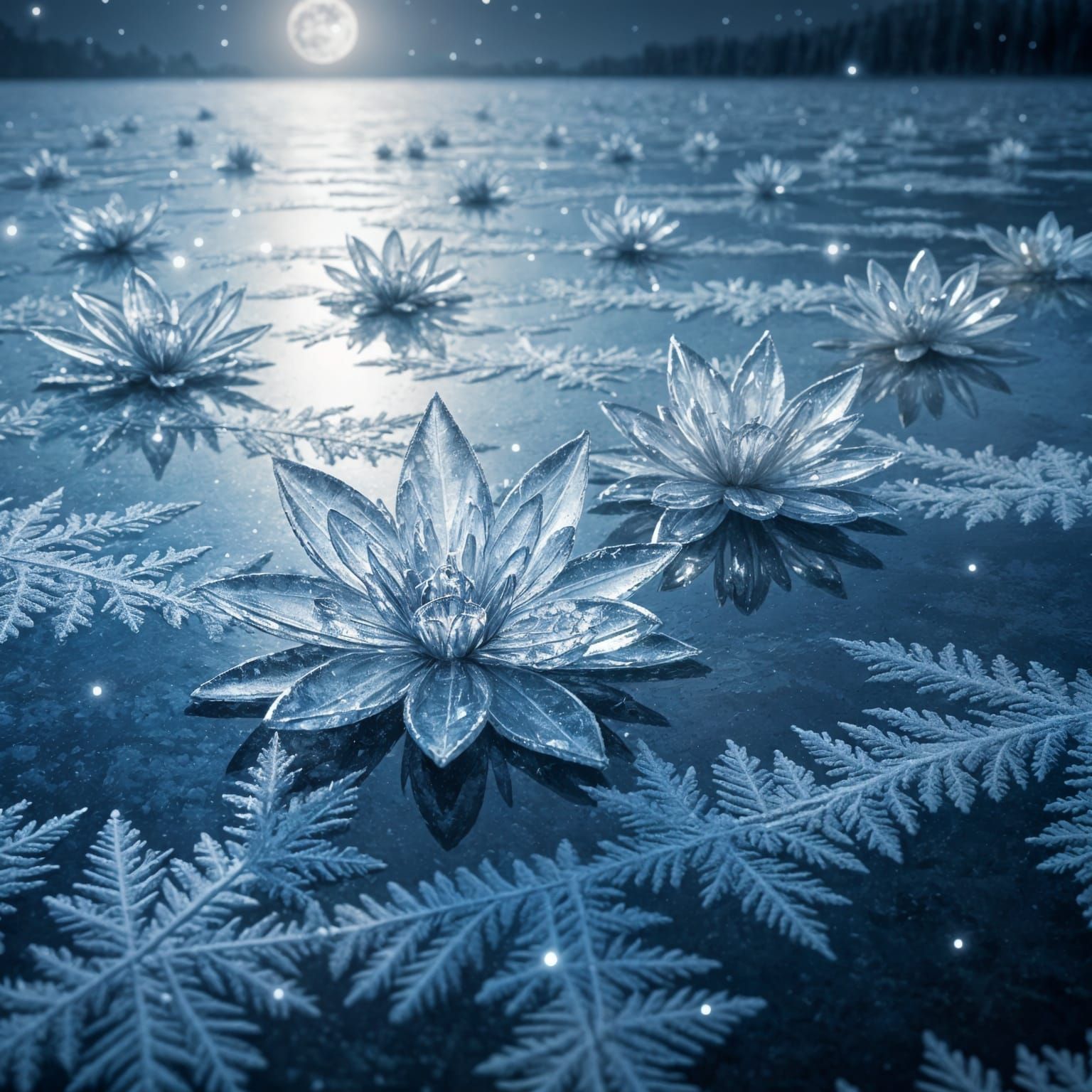 Ice Flowers  by @Maxswell