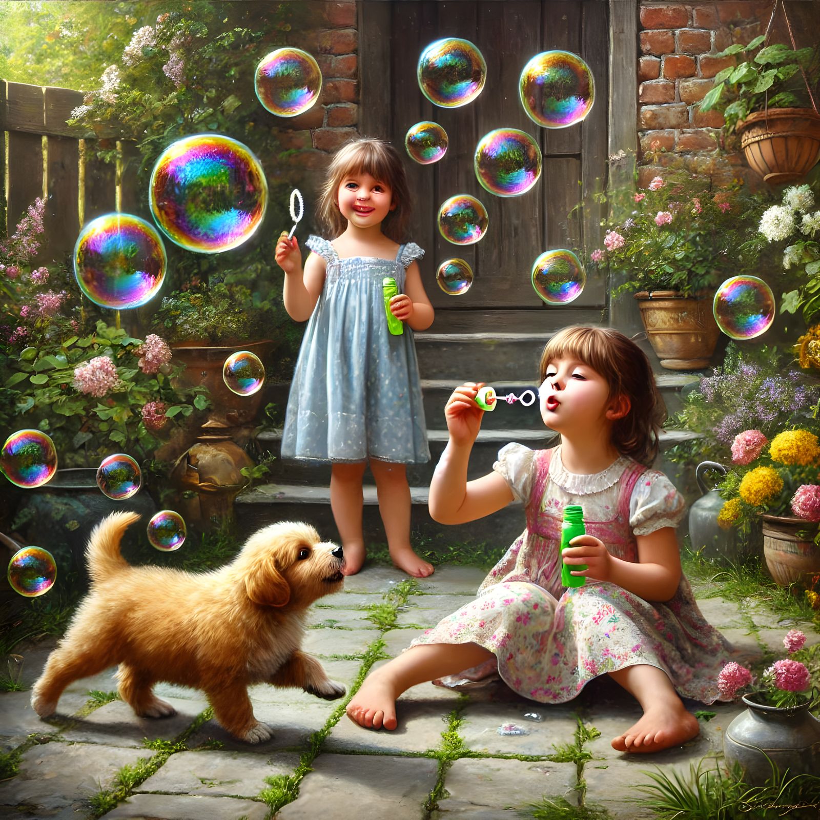 Blowing Bubbles For Puppy #2