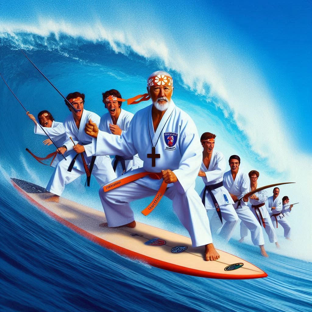 Karatekas surfers
