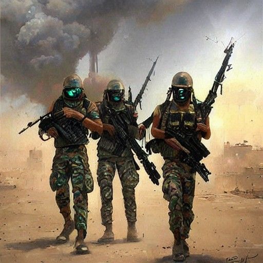 Iraqi army cyberpunk