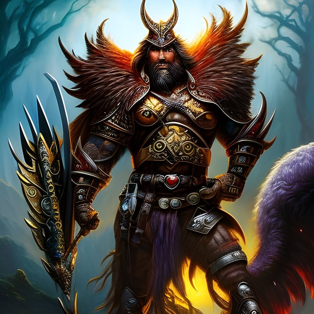 Fantasy Warrior - AI Generated Artwork - NightCafe Creator